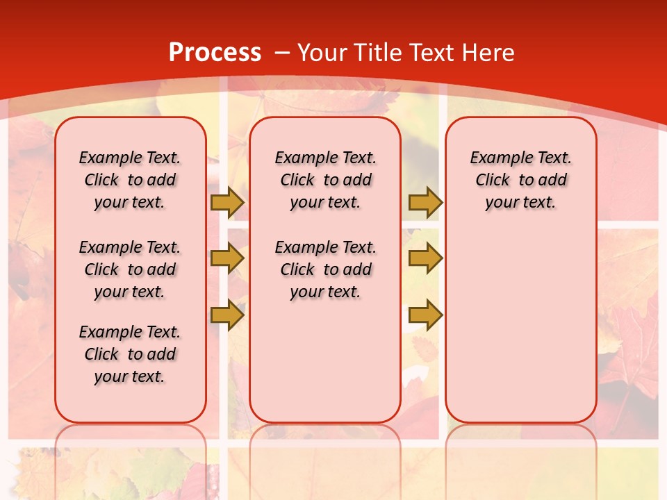 Collage Blätter PowerPoint Template
