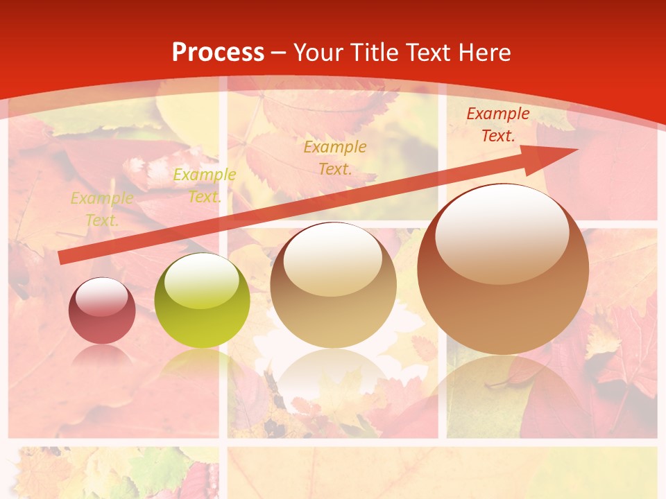 Collage Blätter PowerPoint Template
