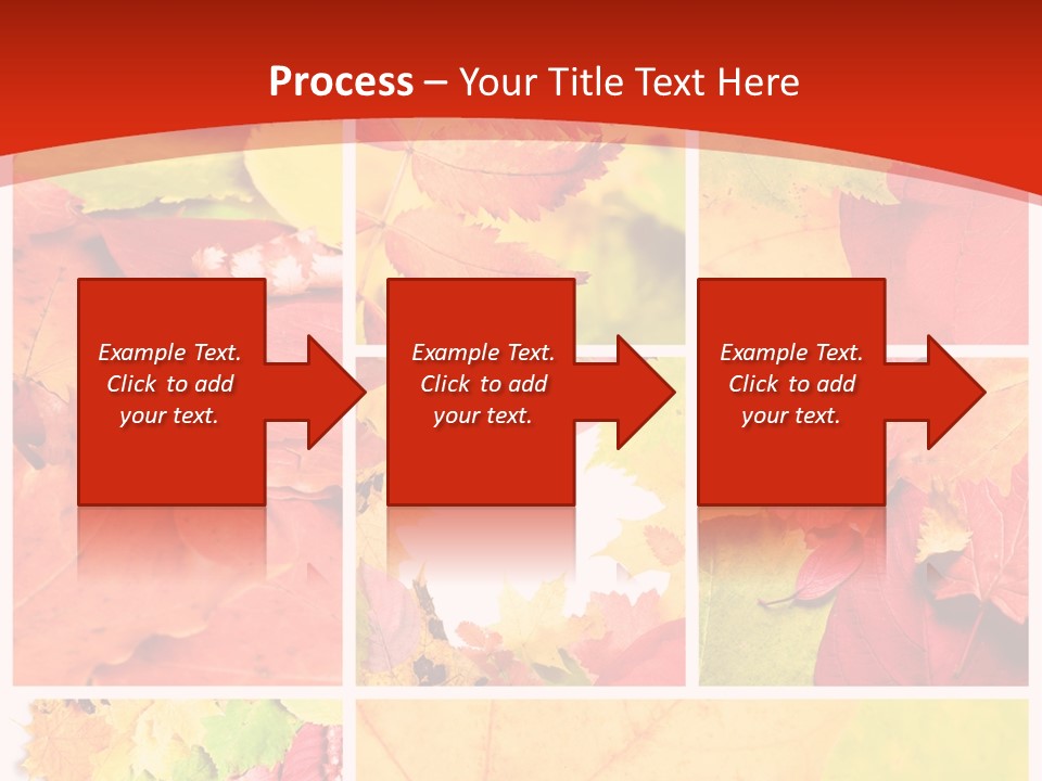 Collage Blätter PowerPoint Template