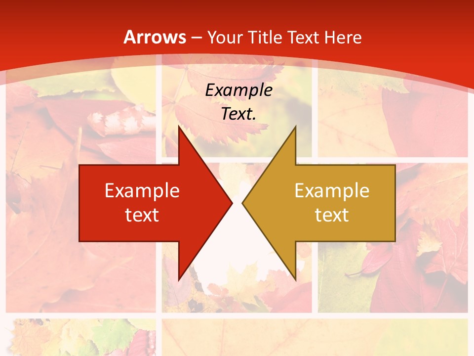 Collage Blätter PowerPoint Template