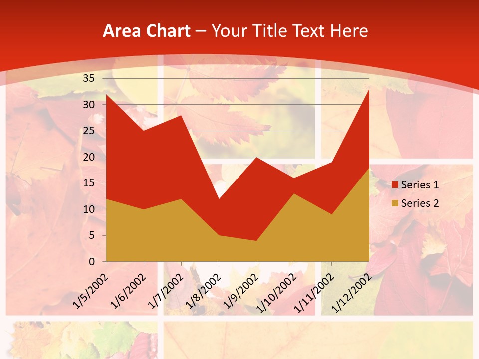 Collage Blätter PowerPoint Template