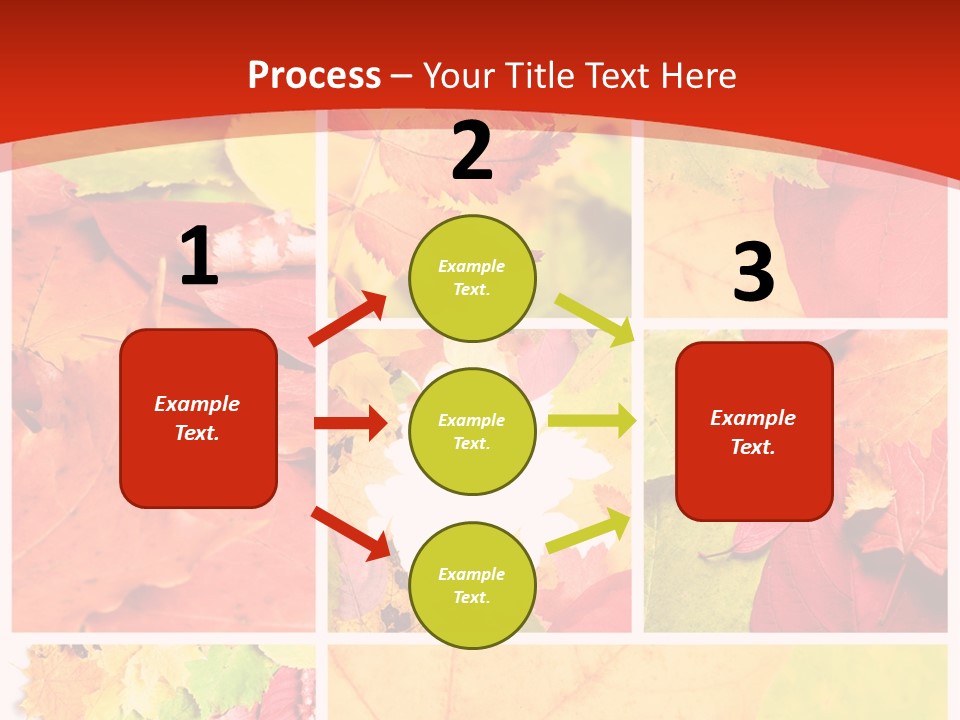 Collage Blätter PowerPoint Template
