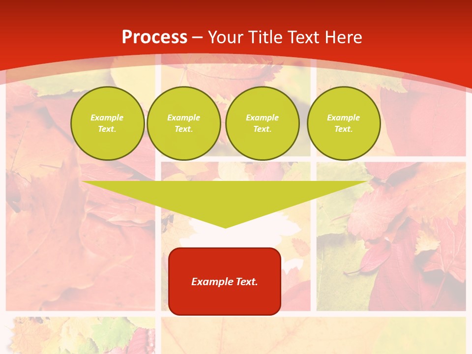 Collage Blätter PowerPoint Template
