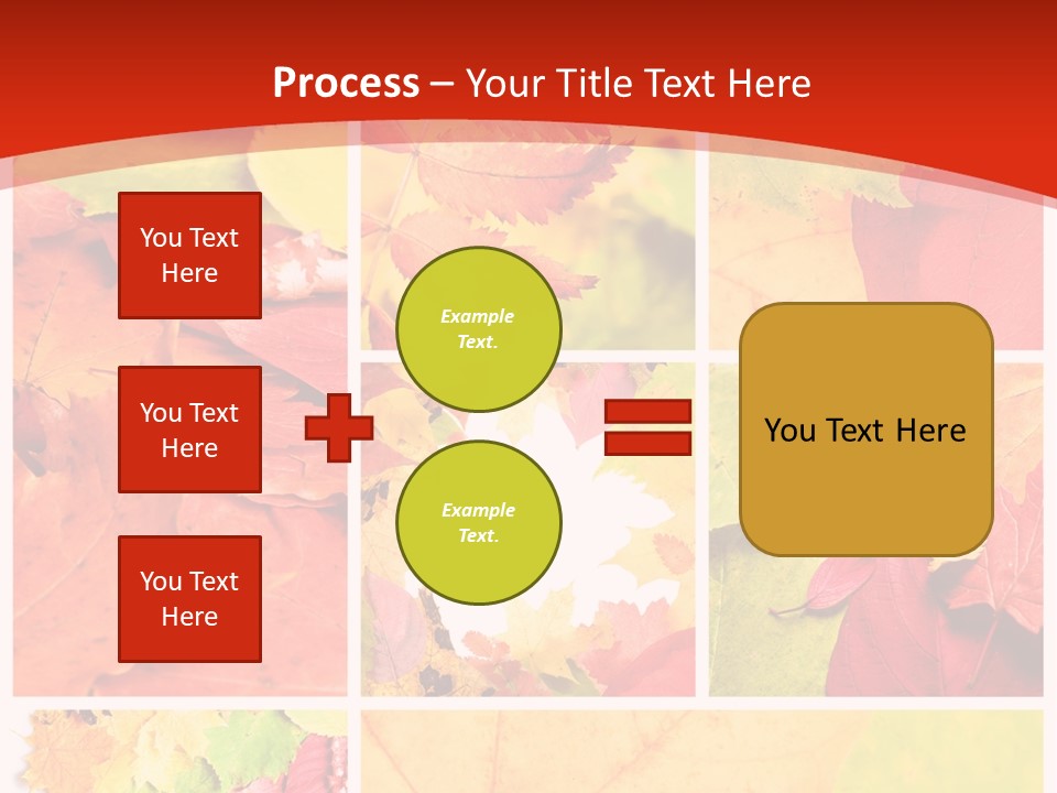 Collage Blätter PowerPoint Template