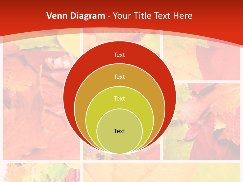 Collage Blätter PowerPoint Template
