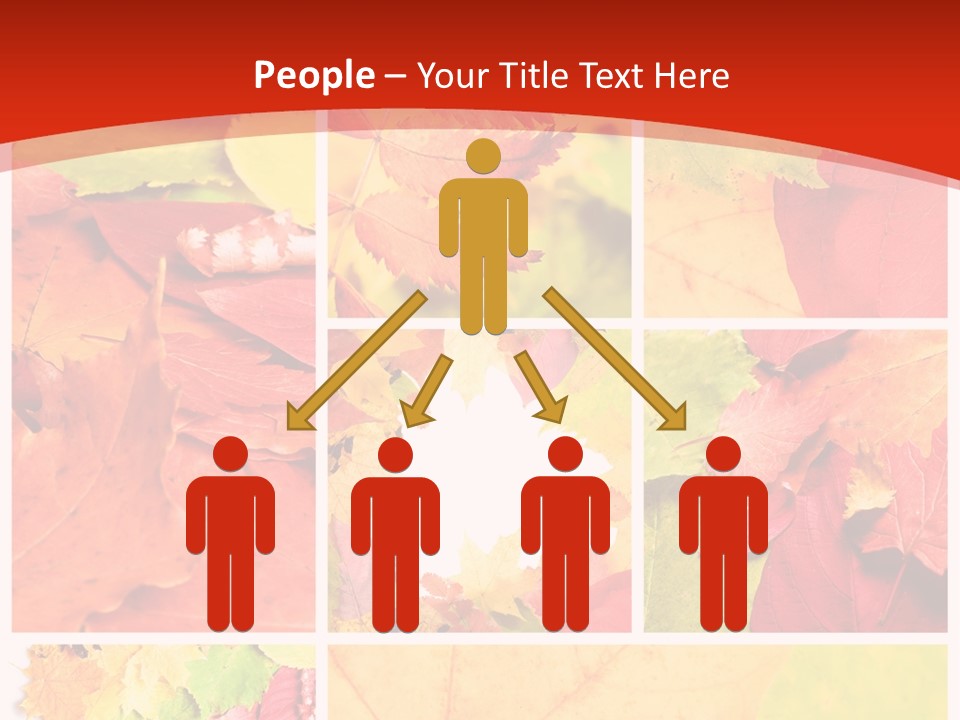 Collage Blätter PowerPoint Template