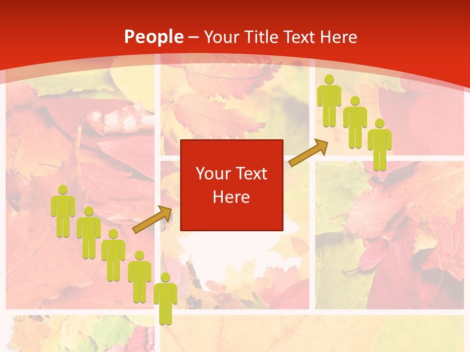 Collage Blätter PowerPoint Template