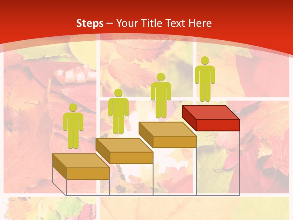 Collage Blätter PowerPoint Template