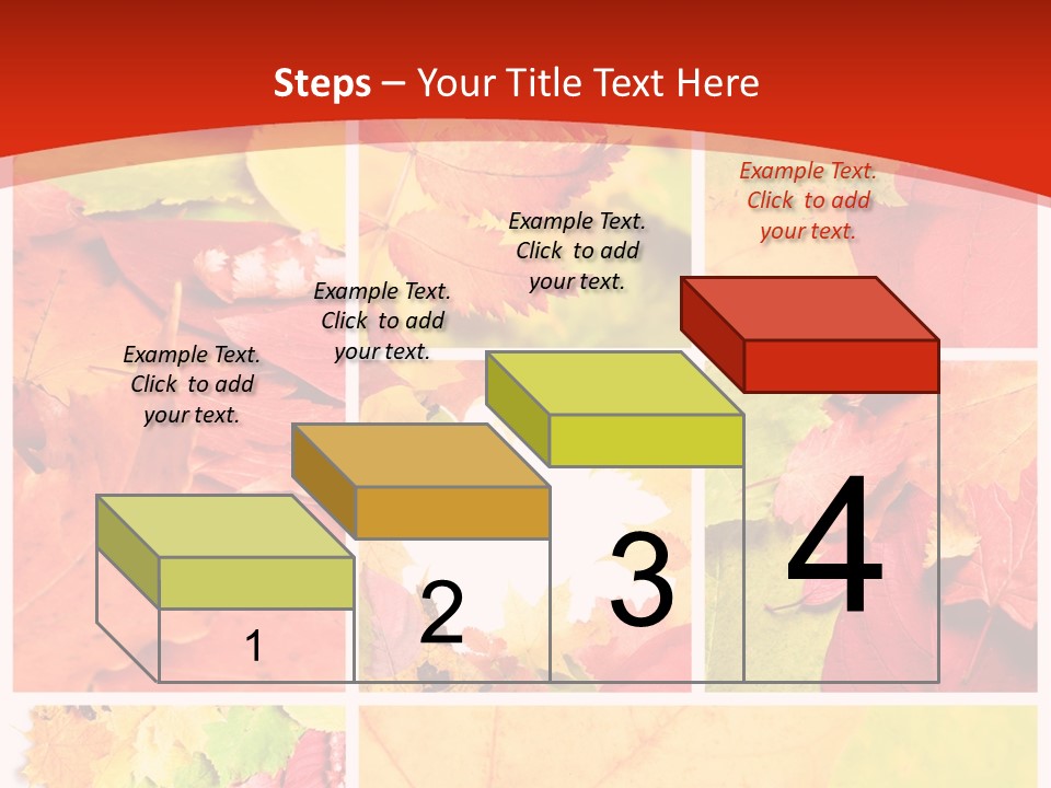 Collage Blätter PowerPoint Template