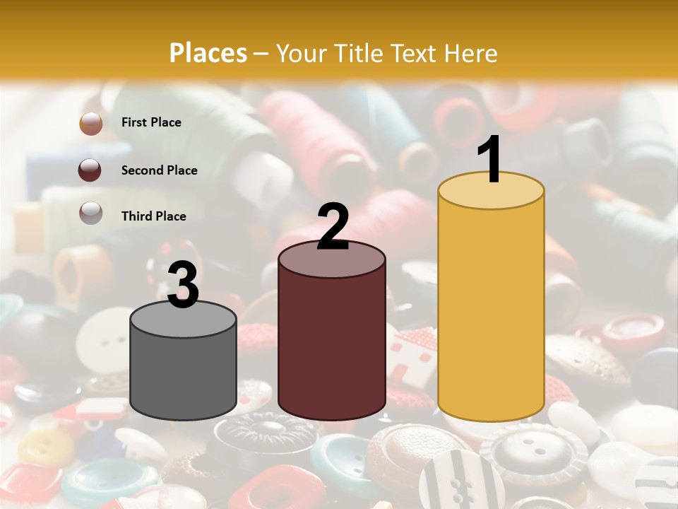 Clothes Plastic Thread PowerPoint Template