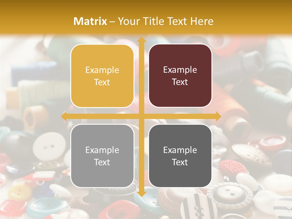 Clothes Plastic Thread PowerPoint Template