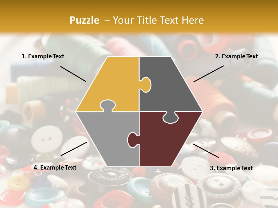 Clothes Plastic Thread PowerPoint Template