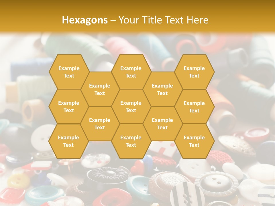 Clothes Plastic Thread PowerPoint Template