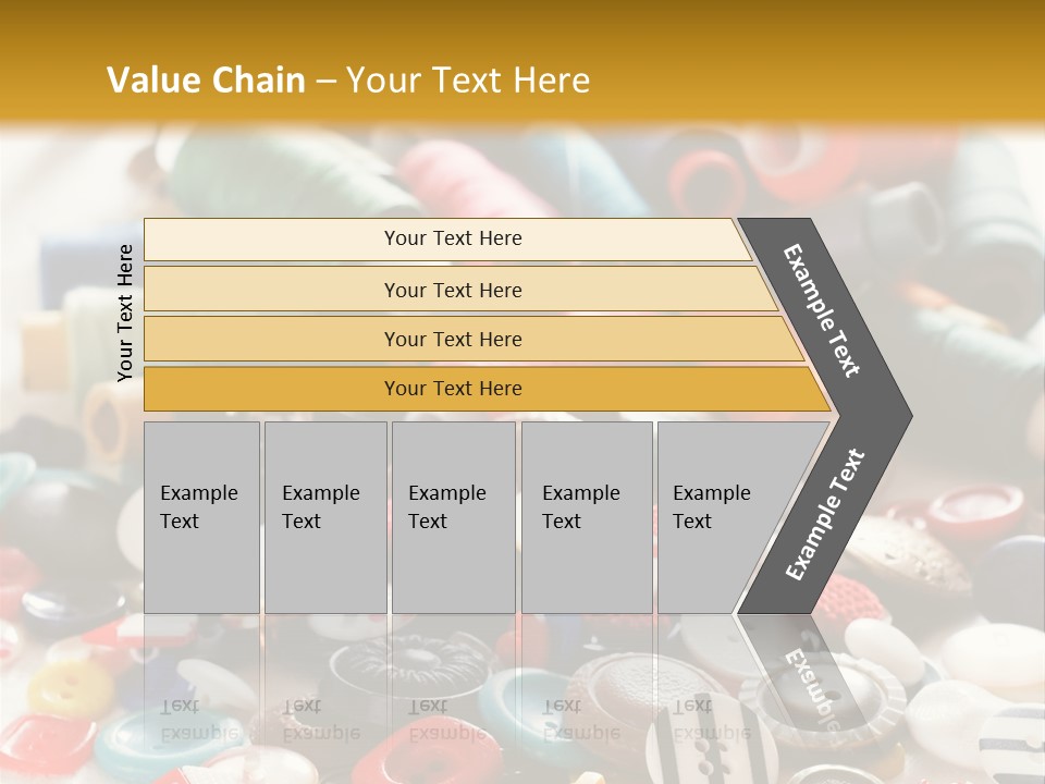Clothes Plastic Thread PowerPoint Template