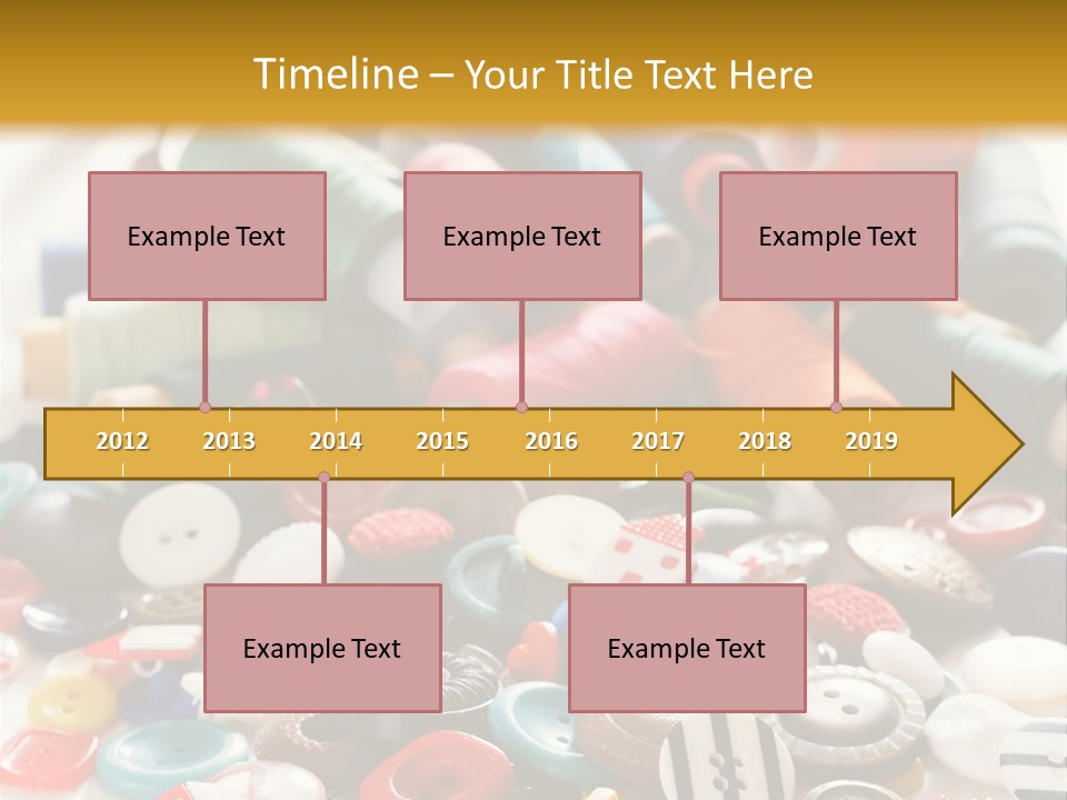 Clothes Plastic Thread PowerPoint Template