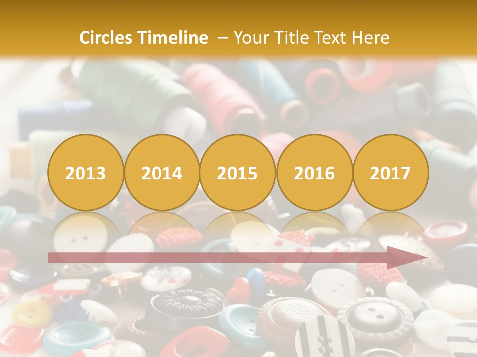 Clothes Plastic Thread PowerPoint Template