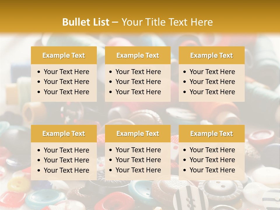 Clothes Plastic Thread PowerPoint Template