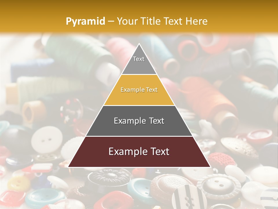 Clothes Plastic Thread PowerPoint Template