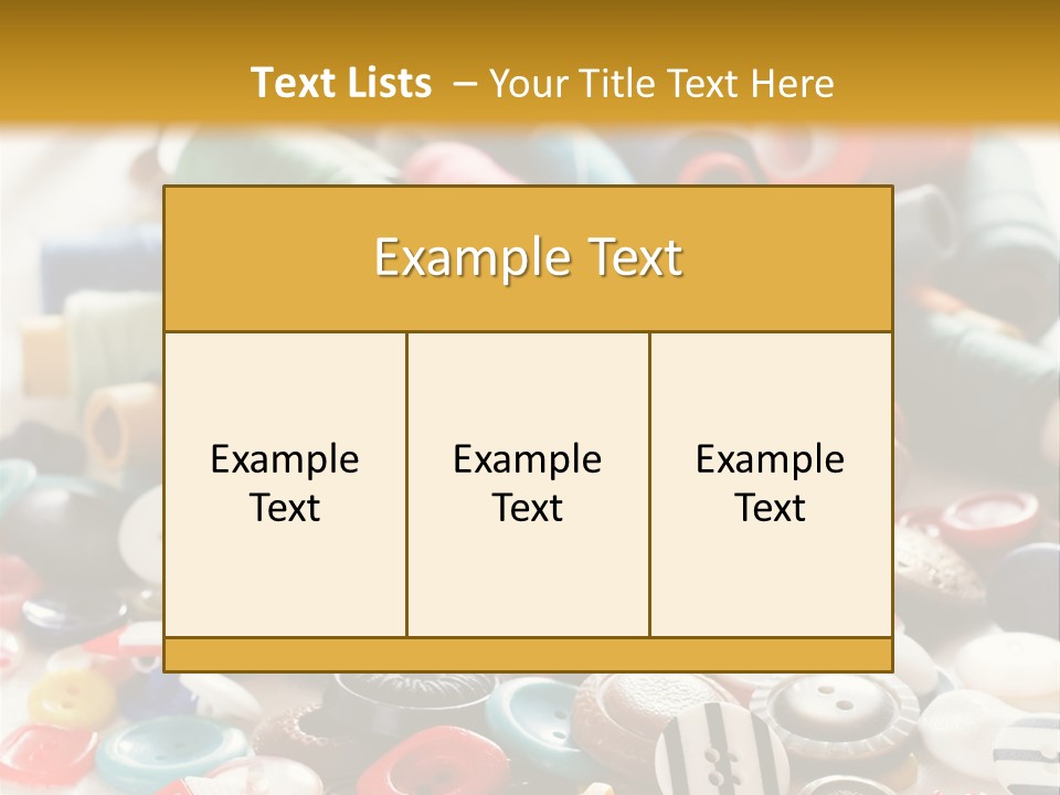Clothes Plastic Thread PowerPoint Template