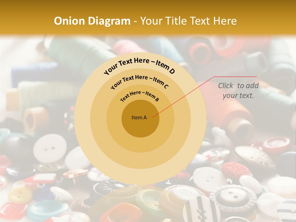 Clothes Plastic Thread PowerPoint Template