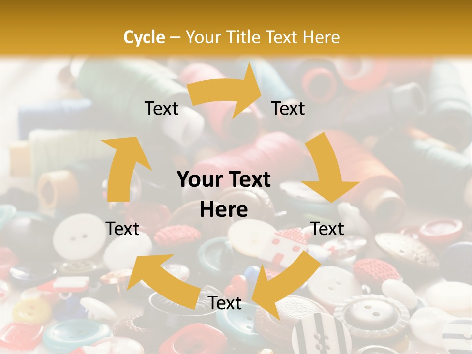 Clothes Plastic Thread PowerPoint Template