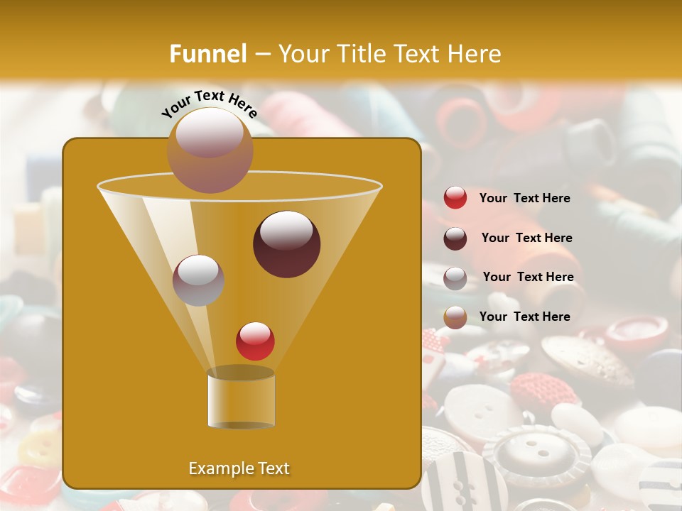 Clothes Plastic Thread PowerPoint Template
