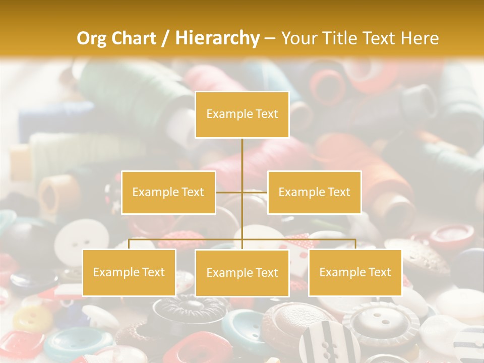 Clothes Plastic Thread PowerPoint Template