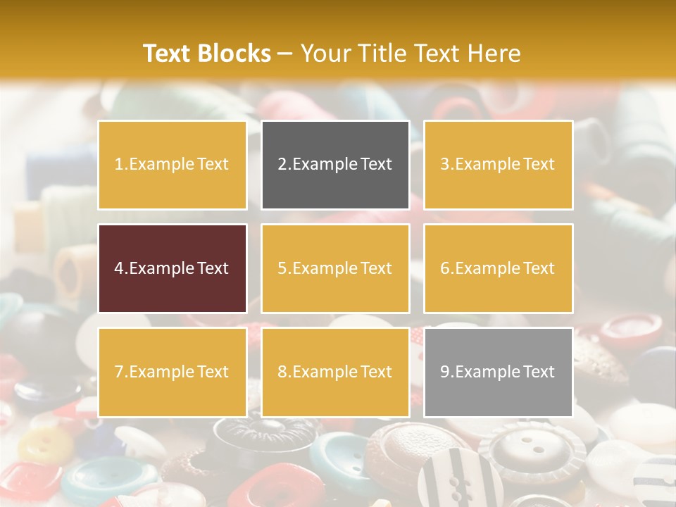 Clothes Plastic Thread PowerPoint Template