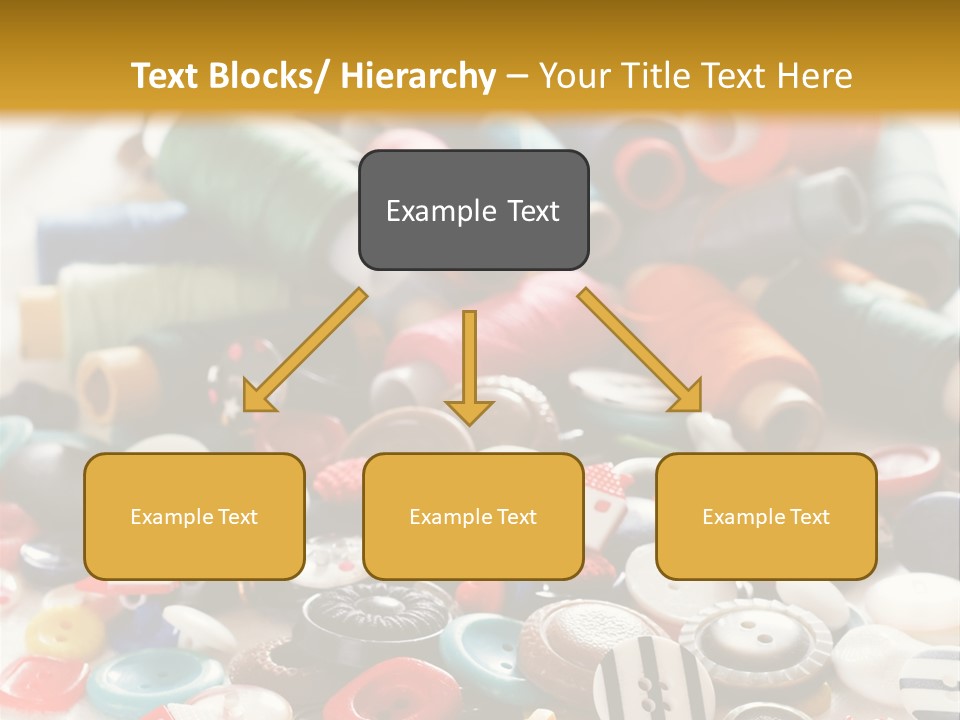 Clothes Plastic Thread PowerPoint Template