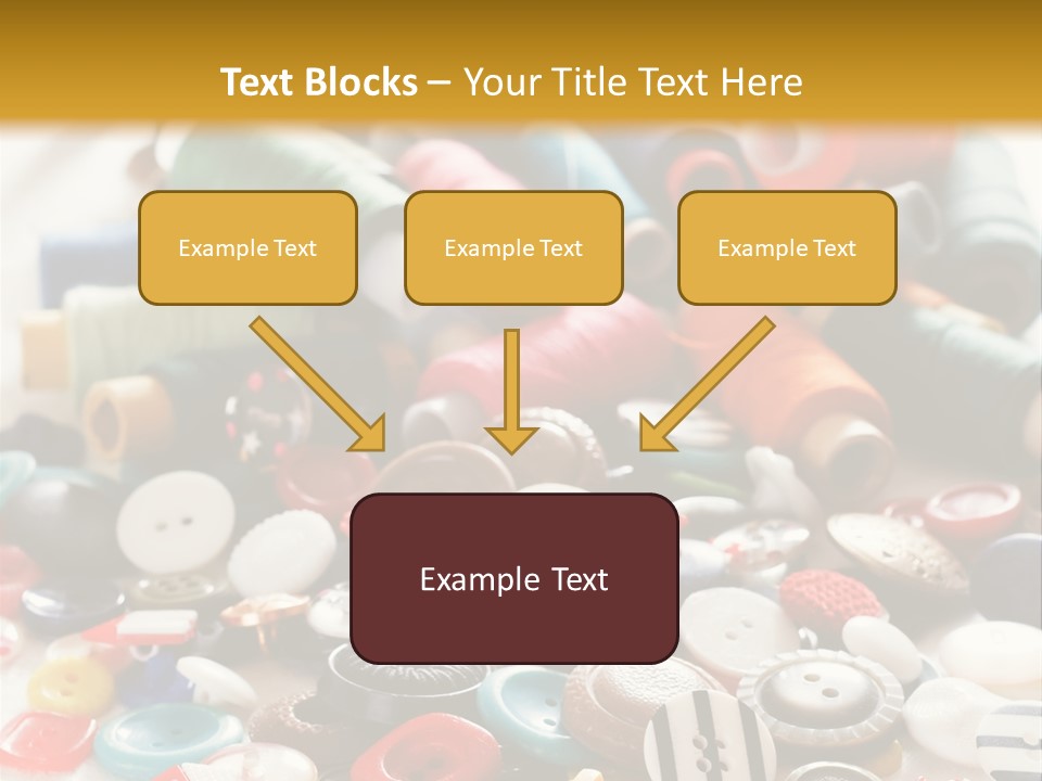 Clothes Plastic Thread PowerPoint Template