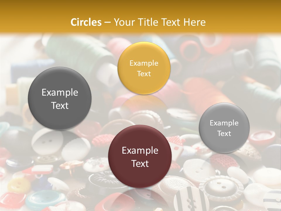 Clothes Plastic Thread PowerPoint Template