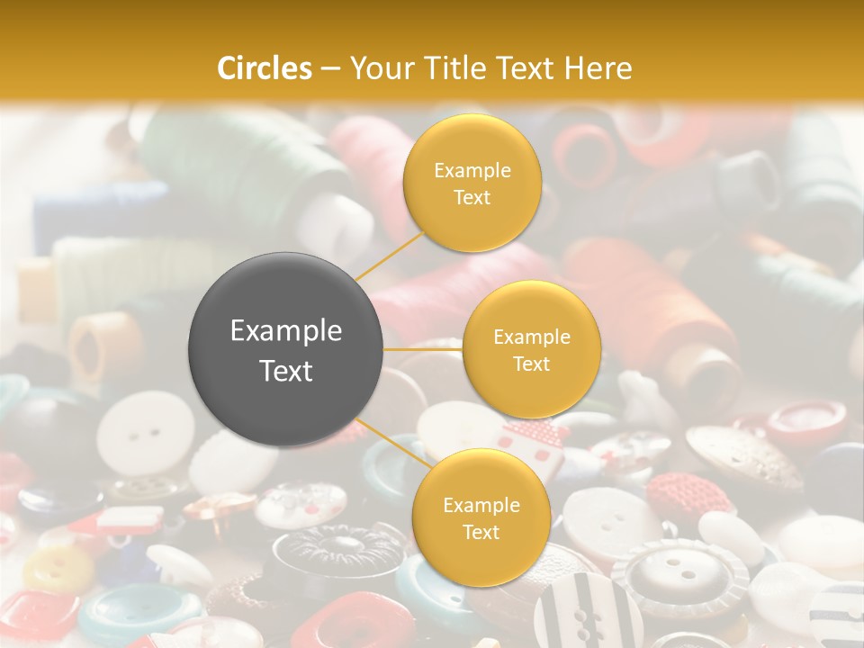 Clothes Plastic Thread PowerPoint Template