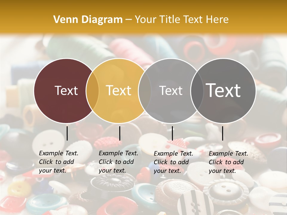 Clothes Plastic Thread PowerPoint Template