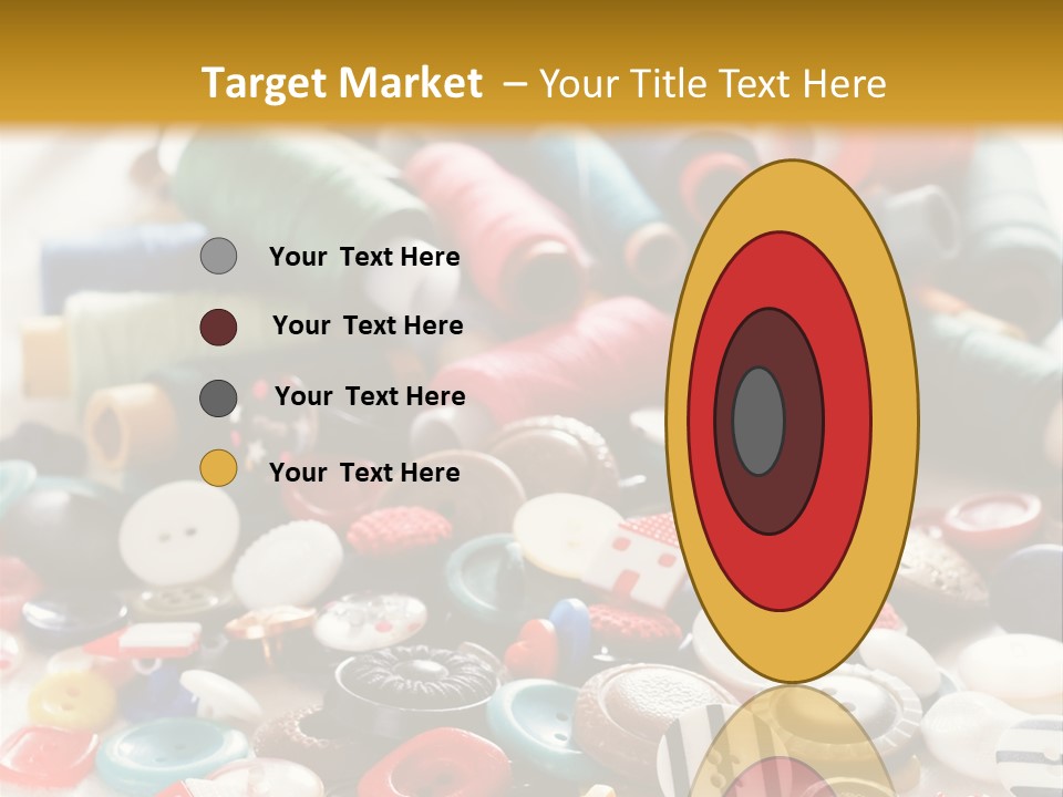 Clothes Plastic Thread PowerPoint Template