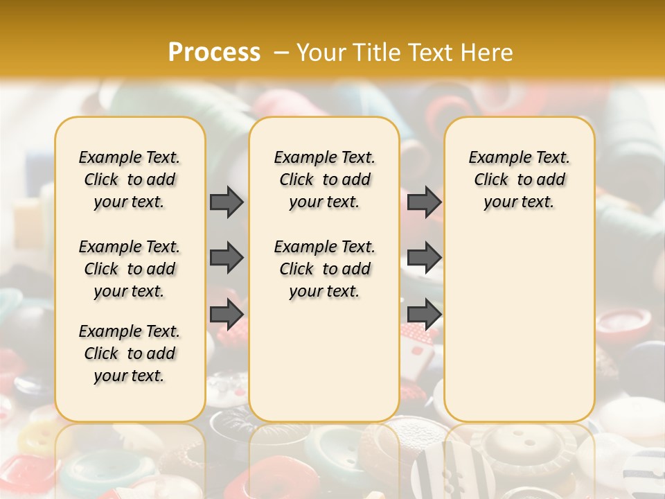 Clothes Plastic Thread PowerPoint Template