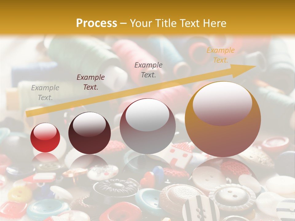 Clothes Plastic Thread PowerPoint Template