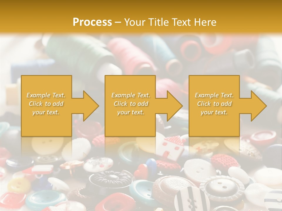 Clothes Plastic Thread PowerPoint Template