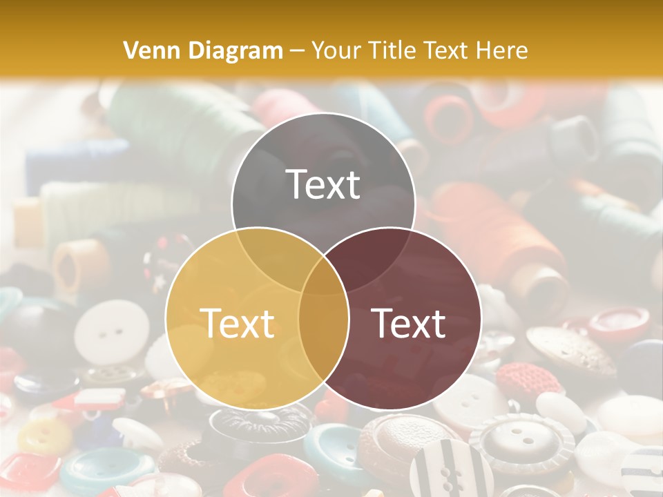 Clothes Plastic Thread PowerPoint Template