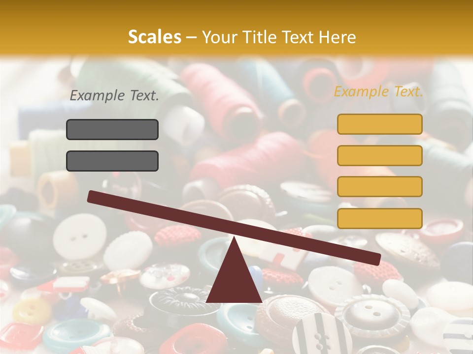 Clothes Plastic Thread PowerPoint Template