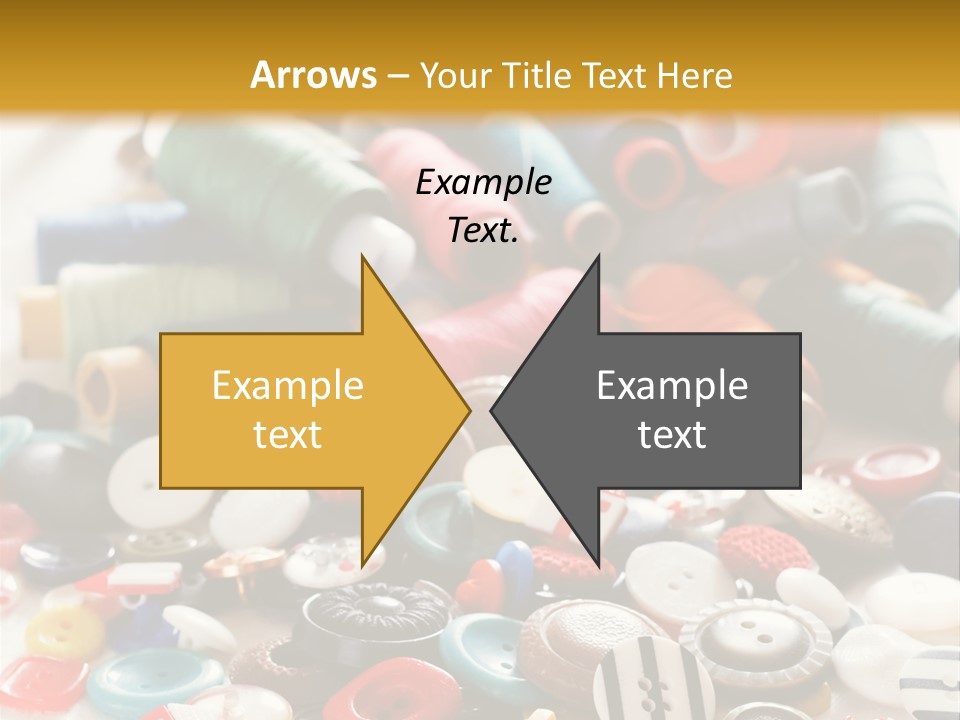 Clothes Plastic Thread PowerPoint Template