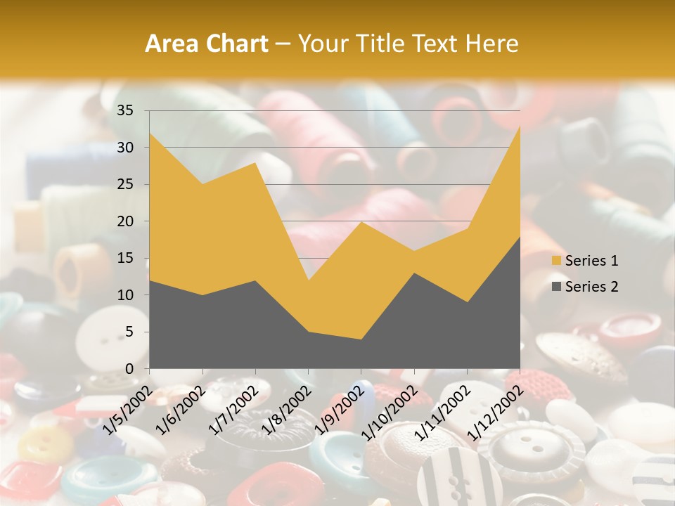 Clothes Plastic Thread PowerPoint Template