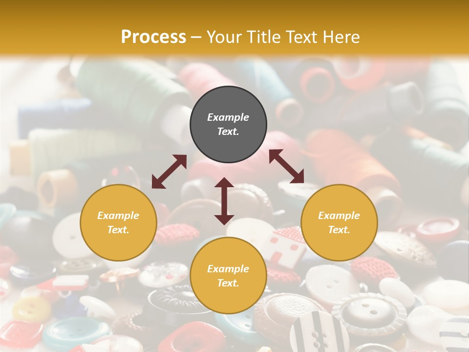 Clothes Plastic Thread PowerPoint Template