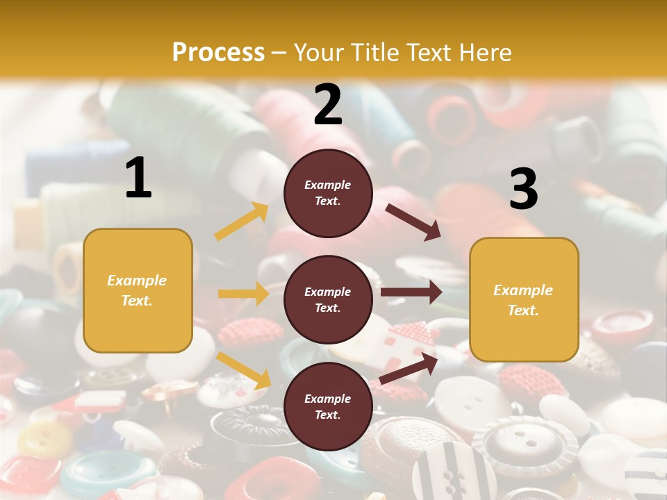 Clothes Plastic Thread PowerPoint Template