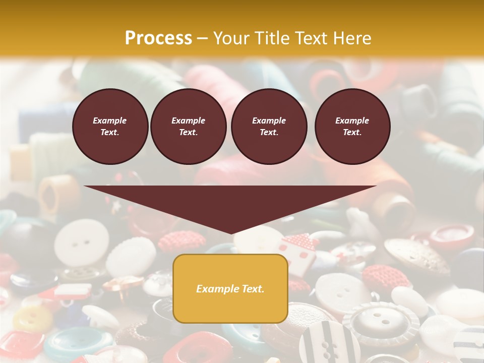 Clothes Plastic Thread PowerPoint Template