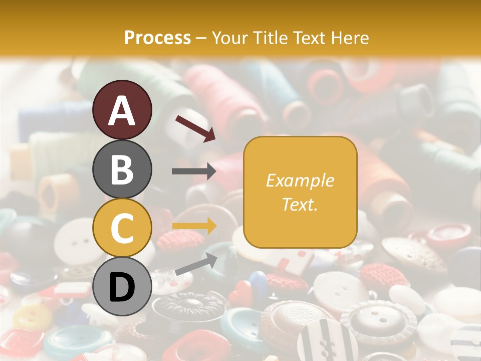 Clothes Plastic Thread PowerPoint Template