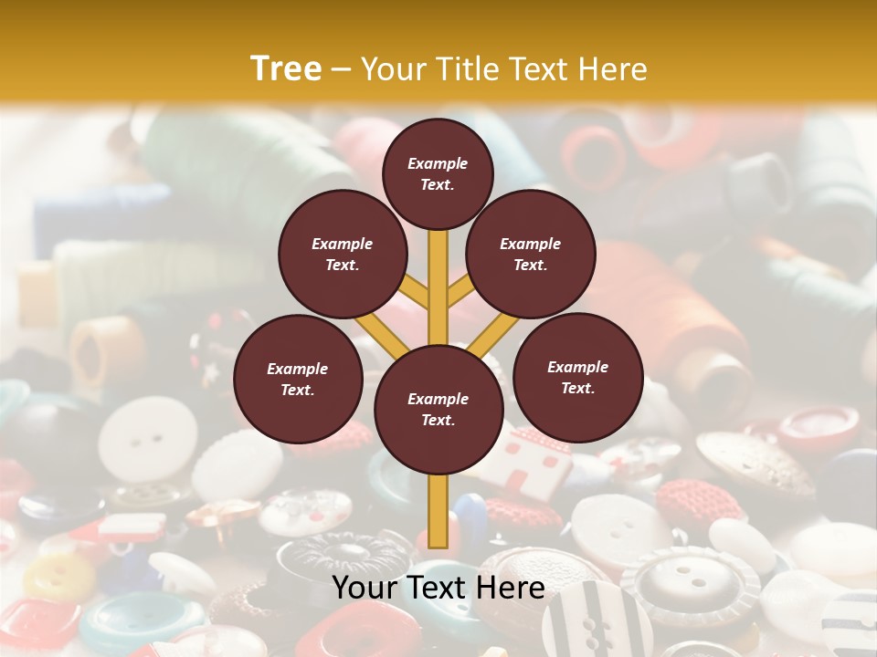 Clothes Plastic Thread PowerPoint Template