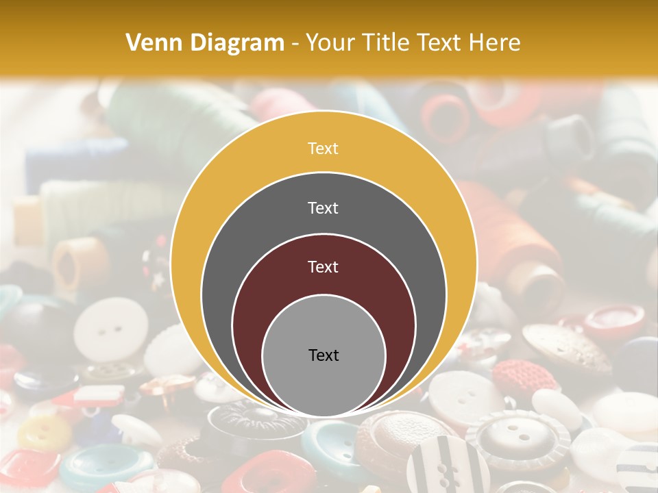 Clothes Plastic Thread PowerPoint Template