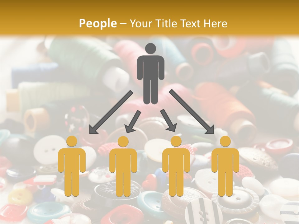 Clothes Plastic Thread PowerPoint Template