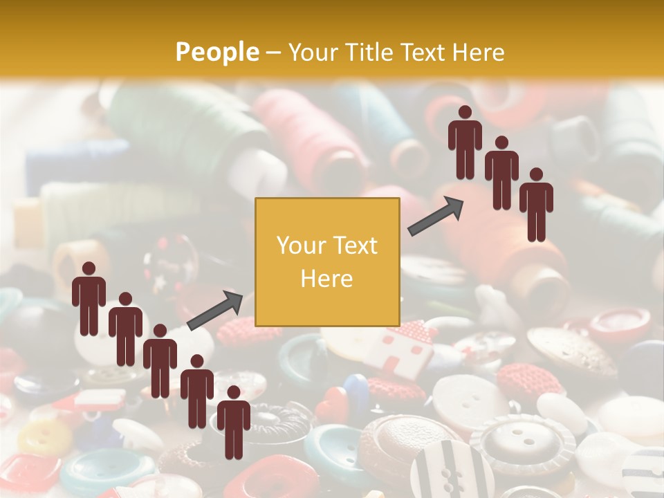 Clothes Plastic Thread PowerPoint Template