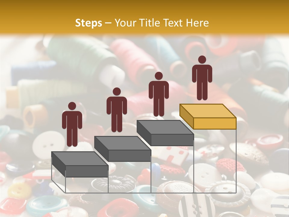 Clothes Plastic Thread PowerPoint Template